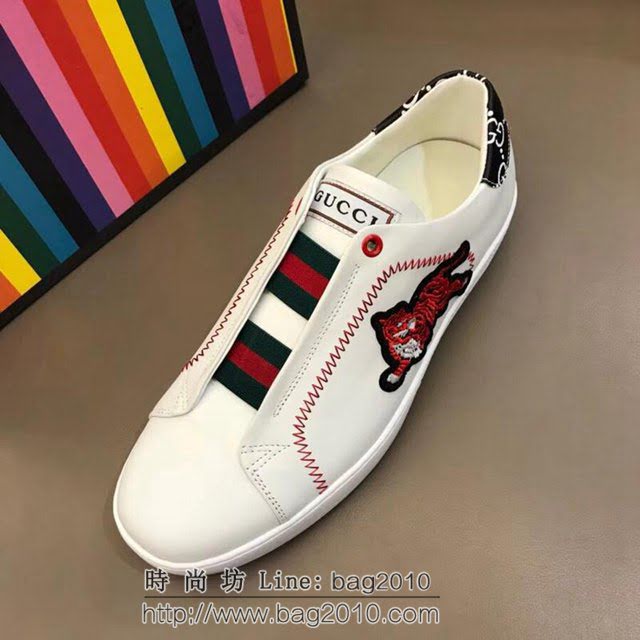 GUCCI男鞋 2019新款 古馳最新小白鞋 原單品質 Gucci休閒男運動鞋  hdnx1264